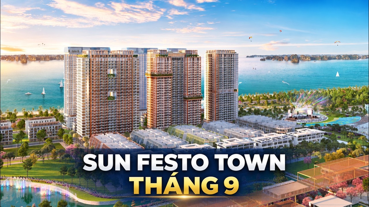 CẬP NHẬT TIẾN ĐỘ SUN FESTO TOWN THÁNG 9